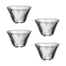 4 buc căni de sticlă, căni de ceai din sticlă, căni de băuturi, căni de apă, căni de ceai din sticlă Soju Saki, căni de băut, Great70ml
