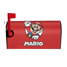 Pokrywa magnetyczna na skrzynkę pocztową z motywem Super Mario, zimowa, bożonarodzeniowa, pyłoszczelna, kompatybilna ze standardowymi skrzynkami