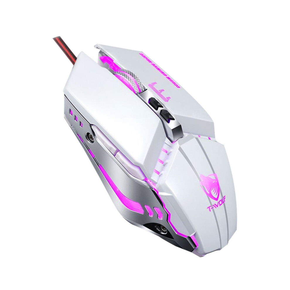 Wolf Wired Mouse Mechanical Game Computer Electronic Racing Horse Macro Programming, Mouse 9164030669277