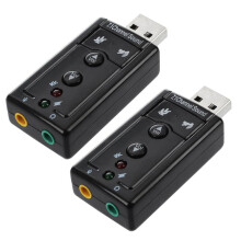 Adattatore audio USB esterno a 2 canali 7.1