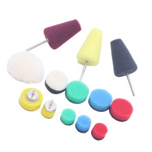 Kit di lucidatura da 13 pollici, tampone lucidante per auto, set di spugne lucidanti per ruote