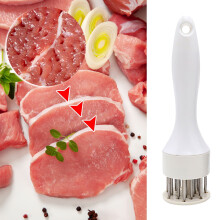 WJSXC Enchufe para cortador de carne, aguja para carne suelta, martillo para carne, barbacoa para bistec de cocina, aguja para carne, aguja para