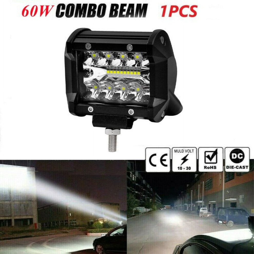 60W Led Work Bar Flood Spot S Driving Lamp Offroad Car Truck Suv Light 9164030806429
