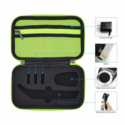 Θήκη για συμβατότητα με Philips Norelco OneBlade Pro QP6520/70, 6510/70, Υβριδική ηλεκτρική ξυριστική 1
