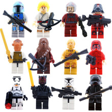 Star Wars Minifigurki Klocki Jedi Mistrz Puzzle Zabawki 12 szt. Zestaw