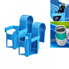 Pool Drink Holder, Cup Holder for Frame Pool, Above Ground Pool Accessories Compatible with Steel Frame Pools, Holds Drinks & Sunglasses (Pack of 2)