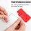 Automatic Needle Threaders for Hand Sewing, Compatible with Sewing Machine Needles - 5 Pcs Red Plastic Thread Guides 2