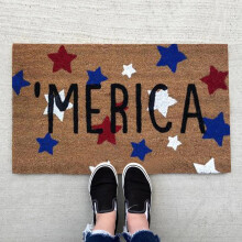 Home Floor Carpet Square Blanket Independent Day Living Room Bedroom Door Anti Family Decor