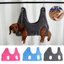 Dog Cat Grooming Hammock Helper, Pet Bathing Grooming Hammock Soft and Comfortable Bags for Bathing Washing Grooming, Pink