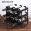 Wave Shaped Wine Display Stand Wine Bottle Display Rack 6