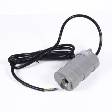Pompe à eau submersible DEWIN Micro, 12 V CC, 1000 L/h, 5 m, compatible avec aquarium, bassin et caravane, câble nu noir de 1,5 m.