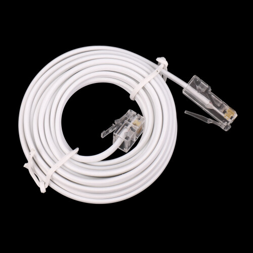 4X RJ11 6P4C σε RJ45 8P4C Αρθρωτό Καλώδιο Προέκτασης Internet για Τηλέφωνο 3 Μέτρα 2