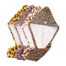 Guangmc4pcs Leopard Haarhandtuch-Wraps für schnelles Trocknen