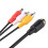 jixopn4Pin Aviation Head Αρσενικό σε 2RCA Αρσενικό DC Αρσενικό Καλώδιο Προέκτασης για Κάμερα 2