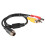 jixopn4Pin Aviation Head Αρσενικό σε 2RCA Αρσενικό DC Αρσενικό Καλώδιο Προέκτασης για Κάμερα 1