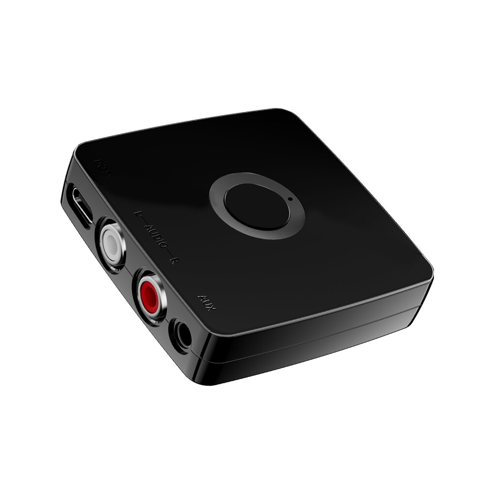 Bluetooth 5.1 Audio Receiver 3.5Mm Aux Stereo Music Wireless Adapter Bluetooth Receiver For Speaker Amplifier Black 9425574770998