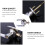 1 Set Door Handle Lock Interior Bathroom Three-Bar Spherical Lock with 3 Keys 5