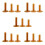 15 Piece Golf Tees Coffee Tee Driving Range 60/ 70/ 80 mm 1