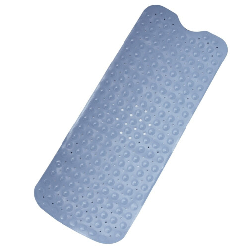 Tapete de Banheira Extra Longo Acolchoado Transparente 40" x 15,75" x 0,05" 2