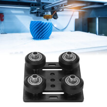 CNC Machine Aluminum V Wheel Pulley Kit Low Friction V Style Support Plate