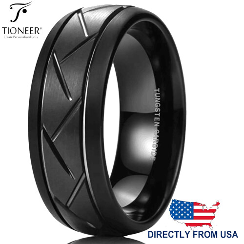 Βέρα Tioneer Tungsten Carbide Zigzag Groove με σχέδιο πέλματος ελαστικού και άνετη εφαρμογή