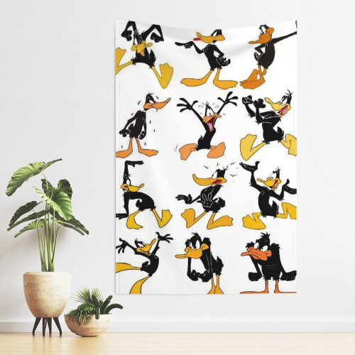 Ταπισερί Daffy Duck για άνδρες, διακόσμηση τοίχου υπνοδωματίου αγοριών, σαλόνι, 2