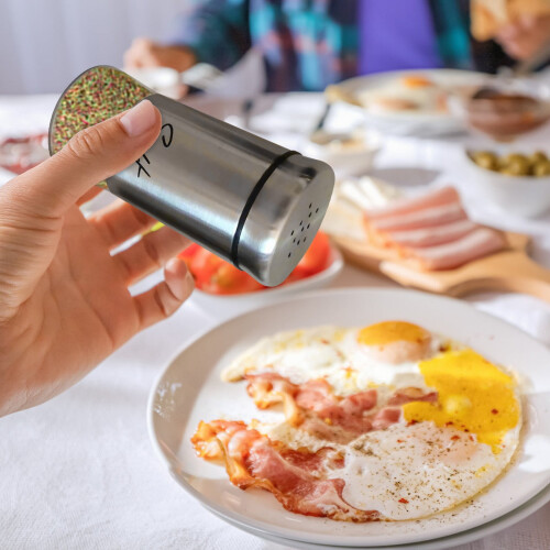 Σετ πιπεριέρας VALSEEL Kitchen Appliances με καπάκι από ανοξείδωτο ατσάλι, συμβατό με μικρά 1