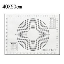Professional Grade: Silicone Baking Mat, 40 X 50 Cm, Multi-Purpose Usage, Good Toughness For Baking Enthusiasts (Black)