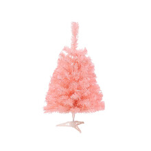 Artificial Mini Christmas Tree, Diy Holiday Decoration Tree For Bedroom, 60Cm Decorative Pink Christmas Tree Combines Luster With Perfect Stability