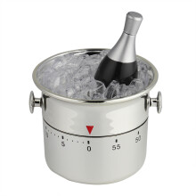 Mechanical Kitchen Timer with Loud Alarm, Stainless Steel Timer for Reliable Use, Magnetic Back Timer for Convenient Placement, Premium Material