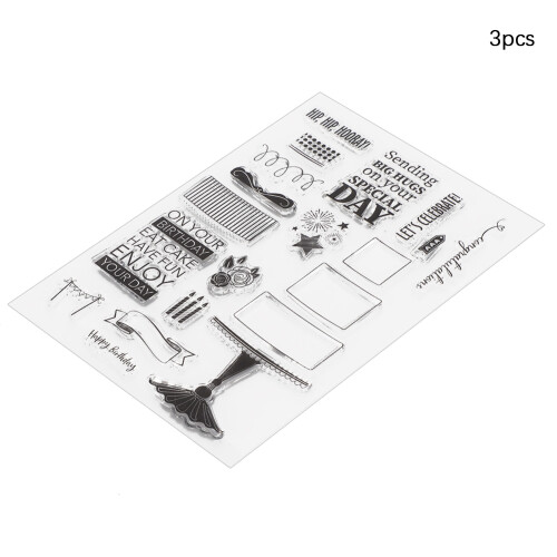 DIY Scrapbooking Διαφανείς Σφραγίδες Σιλικόνης Διαφανείς Σφραγίδες Δημιουργικά 2