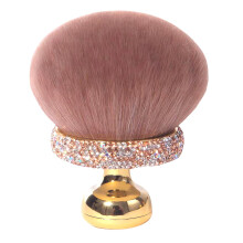 Nail Dust Brush for Acrylic Nails with Gentle Bionic Bristles and Ergonomic Diamond Handle Gold