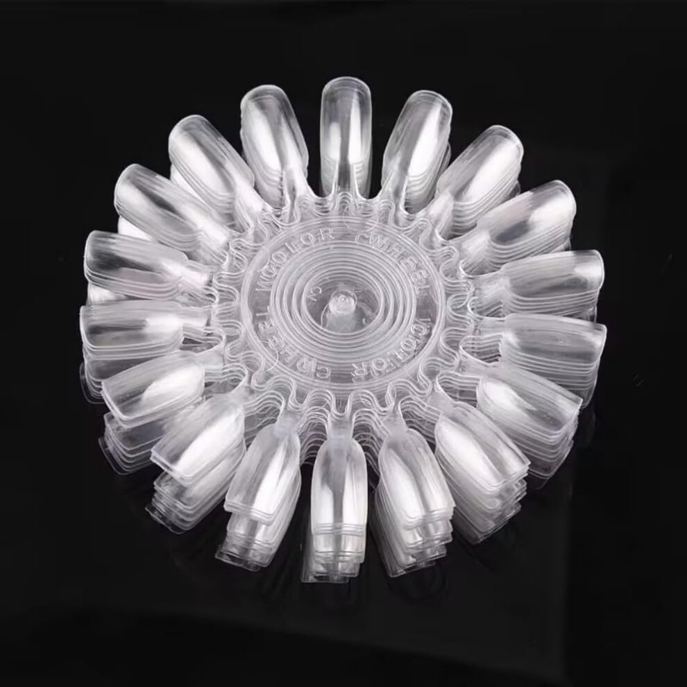 180 Pcs Clear Nail Swatch Sticks Nail Color Display Set for Gel Polish Manicure Practice