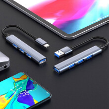 ckepdyeh4Ports USB Hub Splitter Multi Hub Type C naar USB3.0 Adapter USB Meerdere Poorten Voedingsadapter