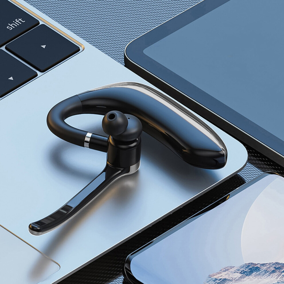 Avtoify Bluetooth 5.3 Ear Mounted Long Range Conducted Call Noise Reduction Digital Display Sports In Ear Wireless Earphones Black 9164030415201