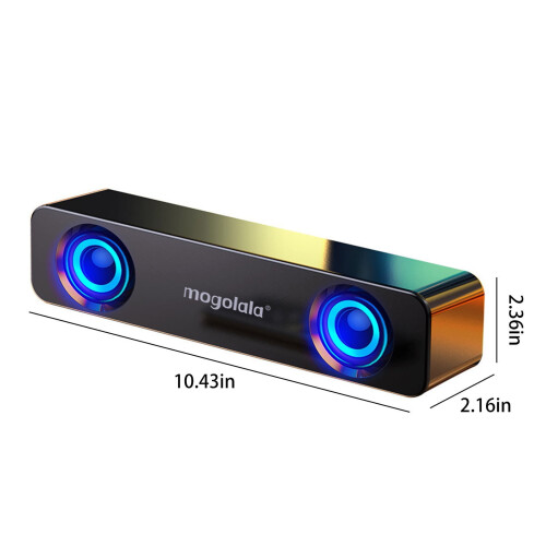 Ενσύρματο ηχείο Bluetooth, διπλής χρήσης υπολογιστής με διπλό ηχείο ήχου, 2