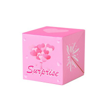 Weihnachtsüberraschungs-Geschenkbox-Set – 2024 Neue Pop-Up-Explosionsbox, DIY-Geldgeschenk für Jungen und Mädchen (Pink), geeignet für