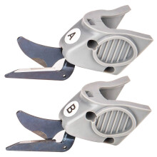 2 Pcs Cutting Fit for Wbt-1 Fabric Electric Scissors Cloth Cutter, 1 Set Cutter A & 1 Set Cutter B