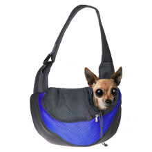 Lemmikkikoira-kissa-pentukantolaukku Comfort Travel Tote -olkalaukku, M-koko, sininen