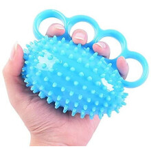 Fortalecedor de pegada manual, bola para exercícios de quatro dedos e exercitadores de mão para fortalecimento, bola antiestresse e bola de