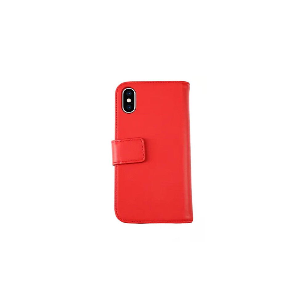 Compatible With Iphone X/Xs Wallet Case Leather Rvelon - Red 9164030813328