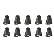 Conjunto de 10 Robôs com Pernas Mecânicas - Brinquedo Infantil com Mecanismo de Corda - Brinquedo Esportivo para Crianças - Preto