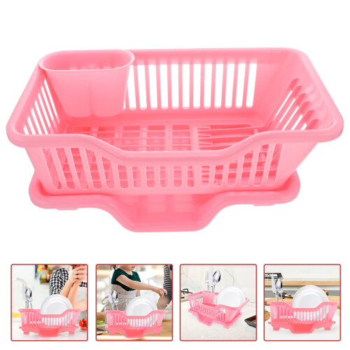 PeggyDoll1Set Ράφι Στραγγίσματος Πιάτων για Οικιακή Χρήση Καλάθι Πιάτων Κουζίνας Ράφι 2