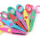 Conjunto de 6 tesouras de plástico para bordas de papel decorativas SIISLL, 12,7 cm (5 polegadas), coloridas 1
