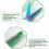 Conjunto de 6 tesouras de plástico para bordas de papel decorativas SIISLL, 12,7 cm (5 polegadas), coloridas 4