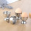 4Pcs Stainless Steel Egg Cups Egg Holders Egg Tray Kitchen Gadgets Tools for Hard Boiled Eggs, Silver 5