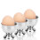 4Pcs Stainless Steel Egg Cups Egg Holders Egg Tray Kitchen Gadgets Tools for Hard Boiled Eggs, Silver 4