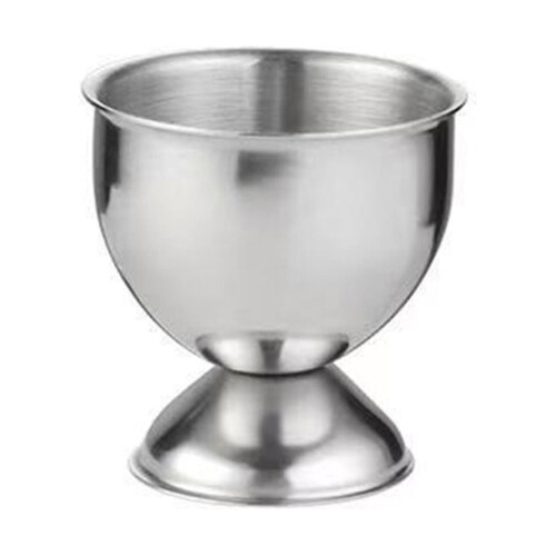 4Pcs Stainless Steel Egg Cups Egg Holders Egg Tray Kitchen Gadgets Tools for Hard Boiled Eggs, Silver 2