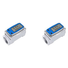 2X Fuel Flowmeter-Water Flow Meter Accuracy Flow Meter for Measure of Water Crude Oil, Methanol Gasoline Liquid Flow