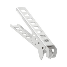 Lot de 3 maniques pour casseroles et poêles, avec pince de préhension, idéales pour la cuisine, le camping et autres activités culinaires.